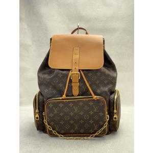 LOUIS VUITTON◆トリオ・バックパック_モノグラム・キャンバス_ヴァージル・アブロー_BRW/PVC/BRW//