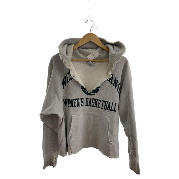 Champion◆90s/reverse weave/USA製/パーカー/L/コットン/GRY