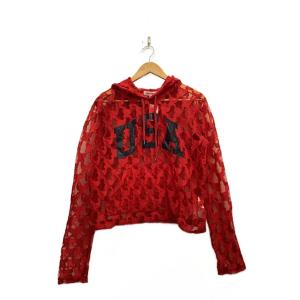MASU◆パーカー/46/コットン/RED/総柄/MFFW-CS0123