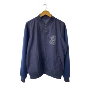 STUSSY◆コーチジャケット/--/ナイロン/NVY
