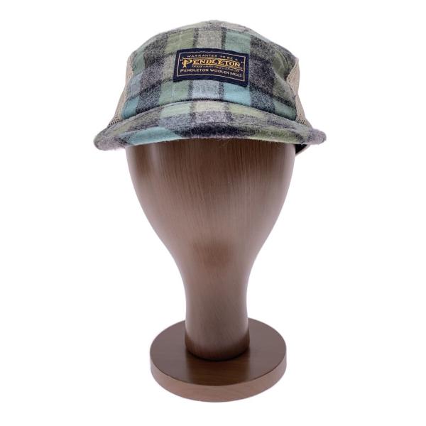 PENDLETON◆キャップ/--/コットン/GRN/チェック/レディース