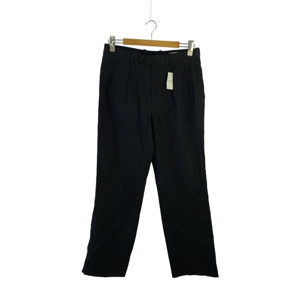 AURALEE◆スラックスパンツ/4/コットン/BLK/A9SP02PVHARD TWIST GAB...