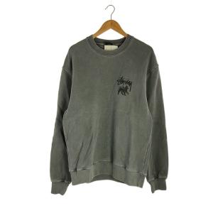 STUSSY◆スウェット/L/コットン/GRY