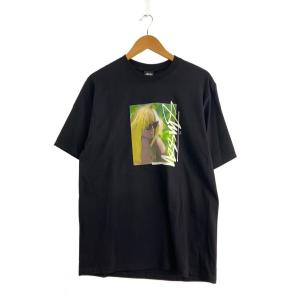 STUSSY◆Tシャツ/M/コットン/BLK/プリント/1905147//