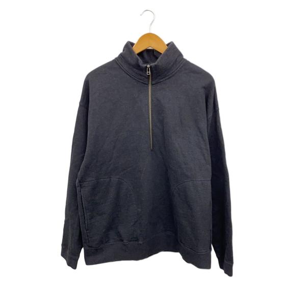 snow peak◆スウェット/XL/コットン/BLK/無地/JS-SW-24AU002