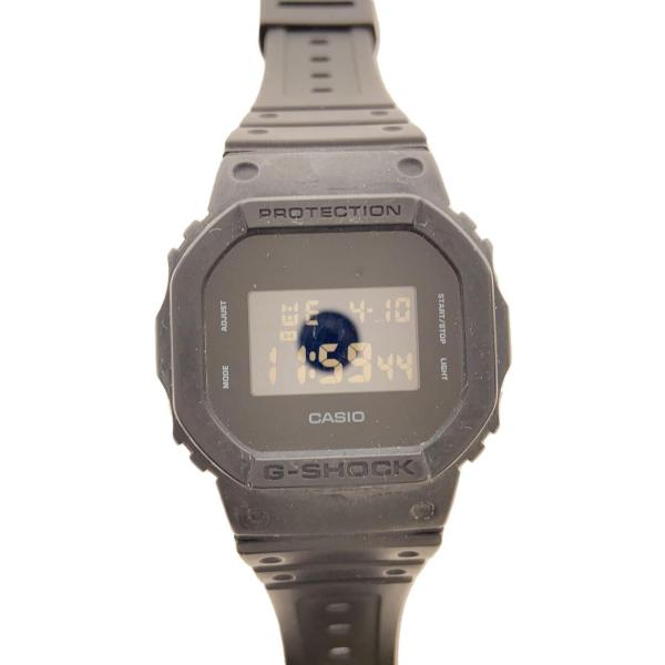 CASIO◆クォーツ腕時計・G-SHOCK/デジタル/ラバー/BLK/BLK/SS/DW-5600B...