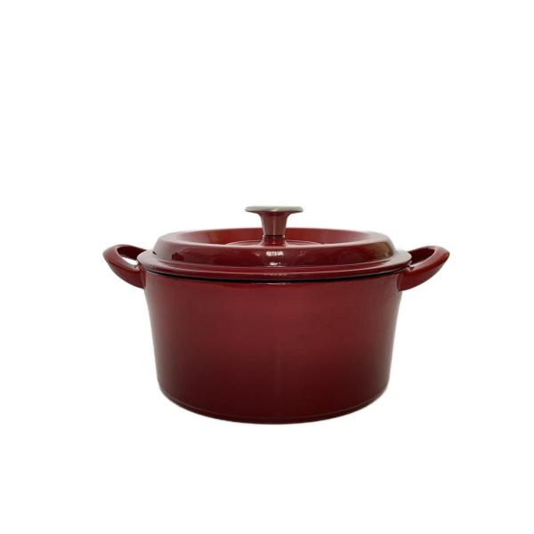 Goodfaith/CASTPOT/20cm/鉄鋳物ホーロー鍋/容量:2.5L/RED/CP-20R