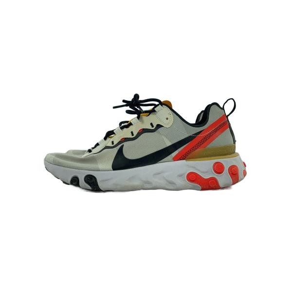 NIKE◆REACT ELEMENT 55/リアクト エレメント 55/ホワイト/BQ6166-10...