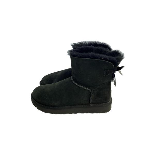 UGG australia◆Mini Bailey Bow II/ムートンブーツ/24cm/BLK/...