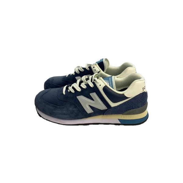 NEW BALANCE◆ML574/ネイビー/27.5cm/NVY/スウェード