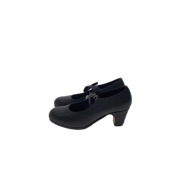 ALMORADUX/フラメンコシューズ/パンプス/36/BLK/内側割れ有
