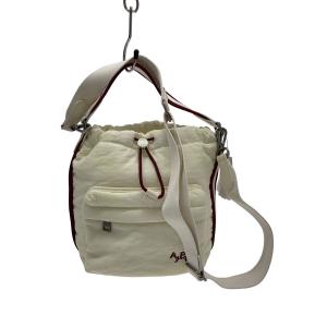 A.P.C.◆Alice Bucket bag/APC GOLF/ショルダーバッグ/ナイロン/WHT//