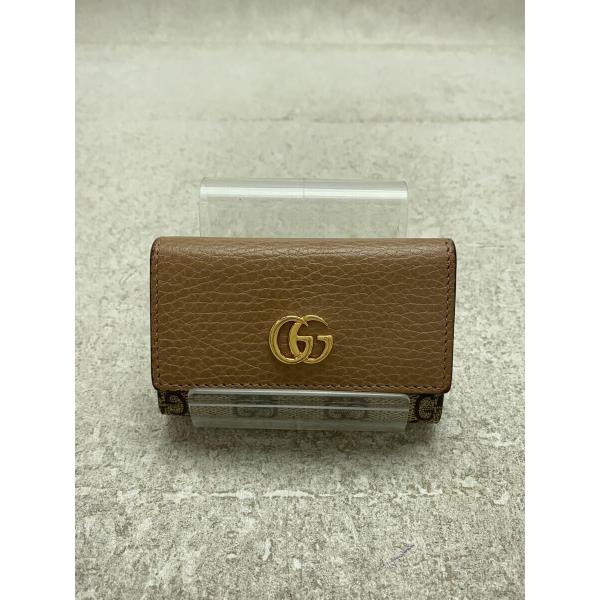 GUCCI◆GUCCI/グッチ/キーケース/レザー/BRW/レディース/456118・0959