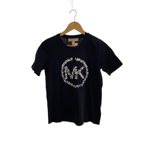 MICHAEL KORS◆Tシャツ/XS/コットン/BLK/JS551Q797J