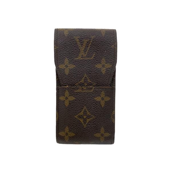 LOUIS VUITTON◆エテュイ・シガレット_モノグラム・キャンバス_BRW/PVC/BRW/総...