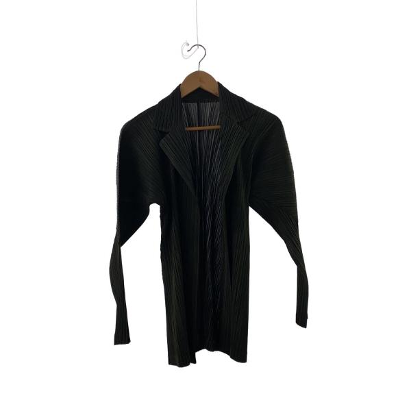 PLEATS PLEASE ISSEY MIYAKE◆ジャケット/3/ポリエステル/GRN/PP23...