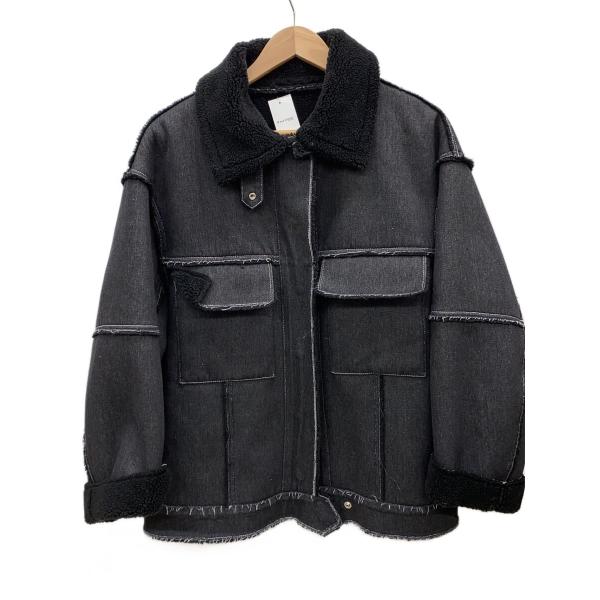 AMERI◆ジャケット/--/コットン/BLK/02320630950