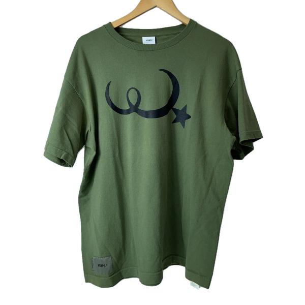 WTAPS◆Tシャツ/2/コットン/KHK/221ATDT-STM03S//