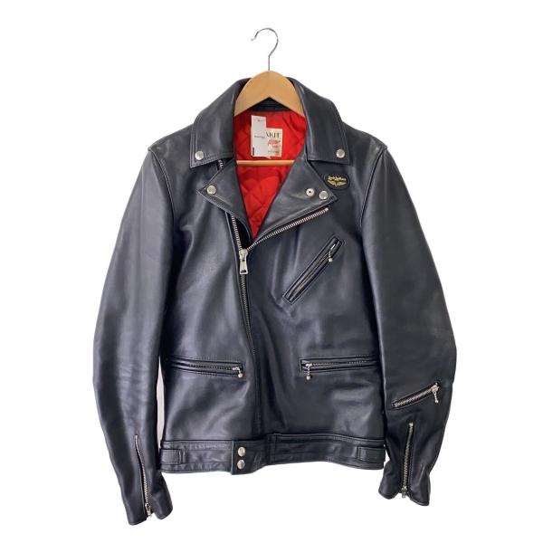 Lewis Leathers◆CYCLONE/ダブルライダースジャケット/36/レザー/BLK//