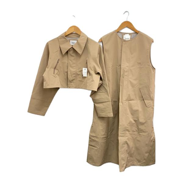 AMERI◆コート/S/ナイロン/BEG/01310720180