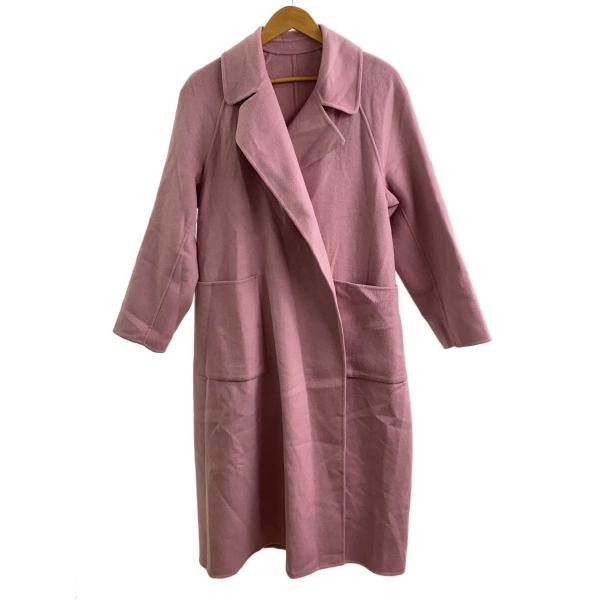 PLST◆コート/M/ポリエステル/PNK