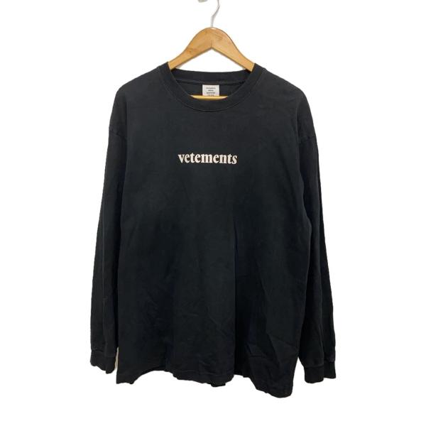 VETEMENTS◆20SS/Barcode Patch Logo Print LS Tee/XL/...