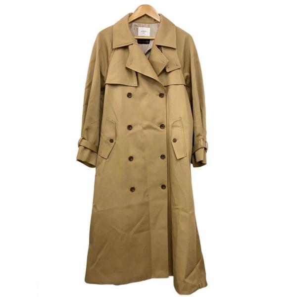 AMERI◆SUPERIOR FLARE TRENCH COAT/M/ウール/CML/0112073...