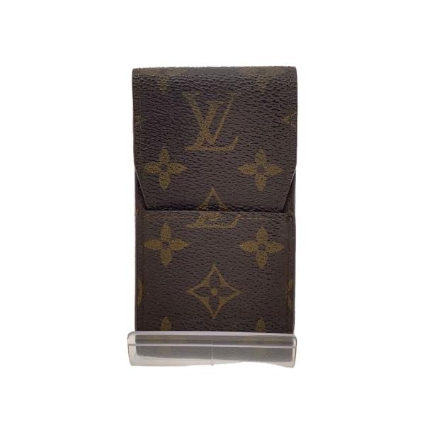 LOUIS VUITTON◆エテュイ・シガレット_モノグラム・キャンバス_BRW/PVC/BRW/メ...