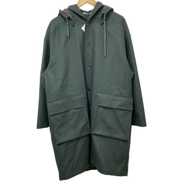 AURALEE◆コート/3/ウール/GRN/無地/A23AC01LM//