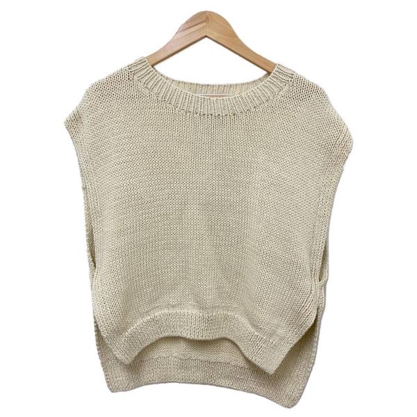 utilite◆ペルーニット/ニットベスト(厚手)/FREE/コットン/BEG/UT307SSK11