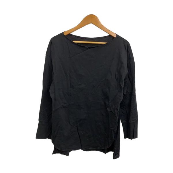 mame kurogouchi◆長袖カットソー/1/コットン/BLK/MM25SS-JS003