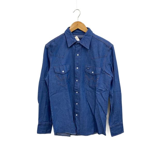 WRANGLER◆長袖シャツ/15.5/コットン/BLU/70127MW