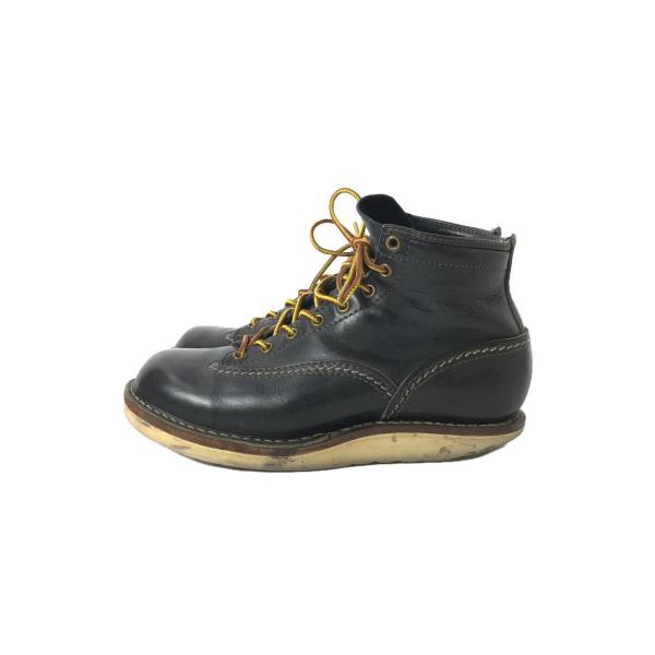 WESCO◆レースアップブーツ/JOBMASTER/8ホール/ソール減り/使用感有/US6.5/BL...