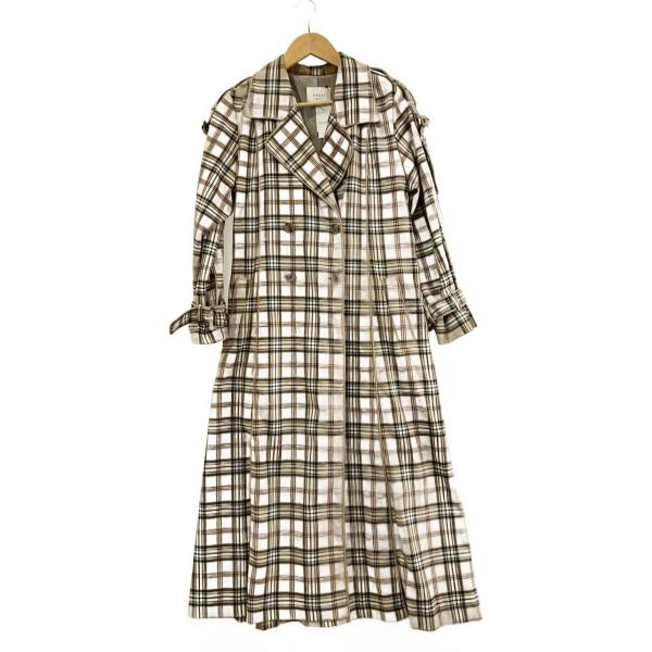 AMERI◆コート/S/ポリエステル/CML/チェック