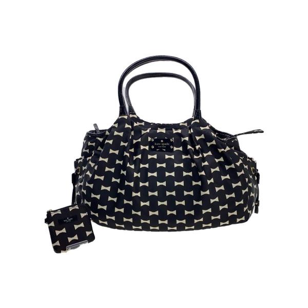 kate spade new york◆トートバッグ/ナイロン/BLK
