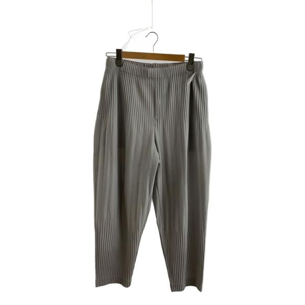 HOMME PLISSE ISSEY MIYAKE◆ボトム/2/ポリエステル/GRY/無地/HP55...