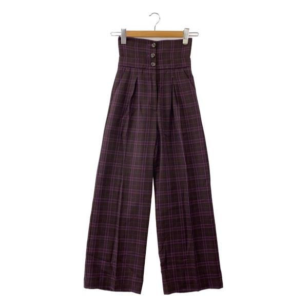 AMERI◆ボトム/S/ポリエステル/PUP/チェック/01320890320