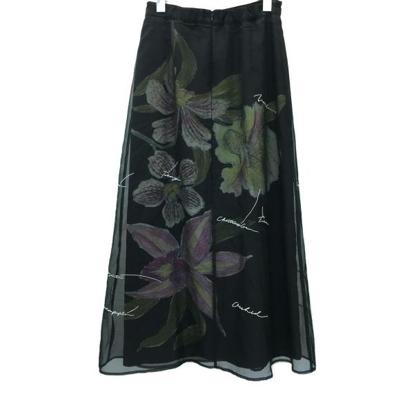 AMERI◆ロングスカート/M/ポリエステル/BLK/02310920310