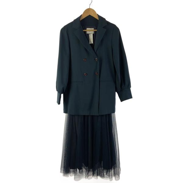 AMERI◆長袖ワンピース/S/ポリエステル/ネイビー/紺/01020520860