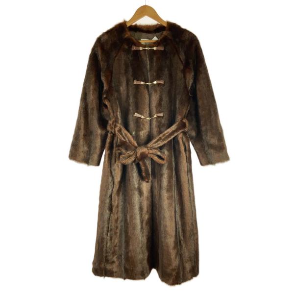 AMERI◆コート/FREE/アクリル/BRW/01920720930