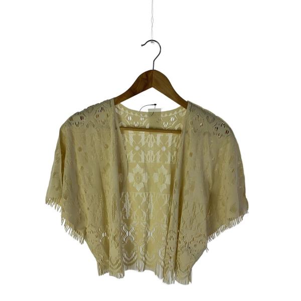 PLEATS PLEASE ISSEY MIYAKE◆カーディガン(薄手)/3/ナイロン/IVO/花...