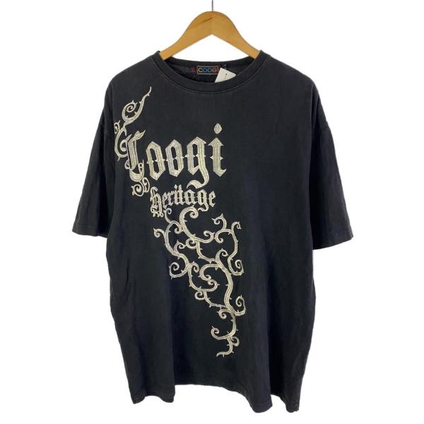 COOGI◆Tシャツ/--/コットン/BLK/無地