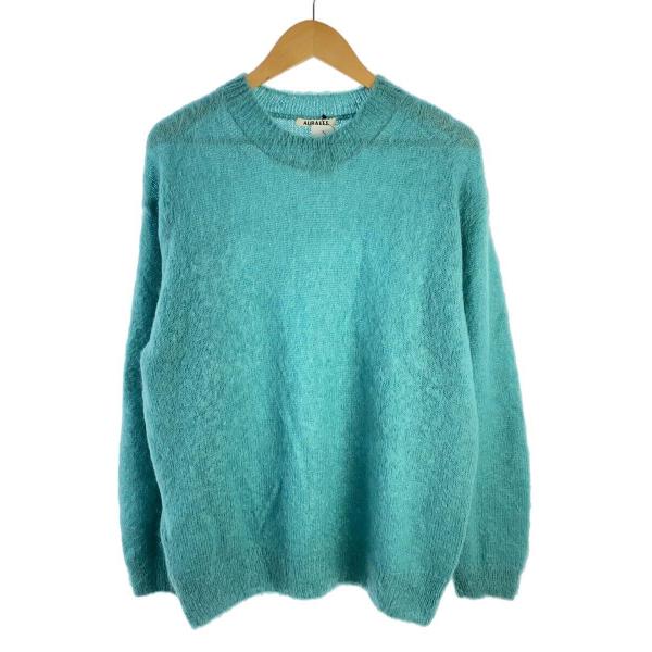 AURALEE◆22AW/BRUSHED SUPER KID MOHAIR KNIT P/O/セータ...