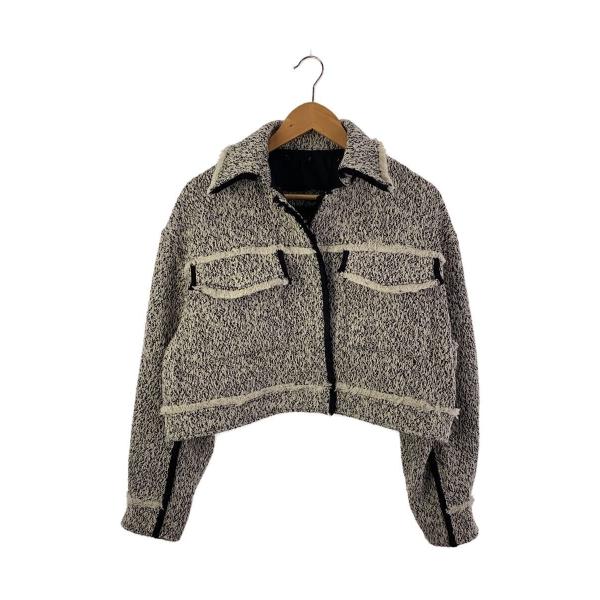 AMERI◆OTONA MUSE FRINGE TWEED SHORT JACKET/ジャケット/F...