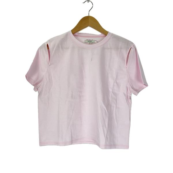 AMERI◆AURORA SHINE SHORT TOP/Tシャツ/M/コットン/PNK/CLS50...