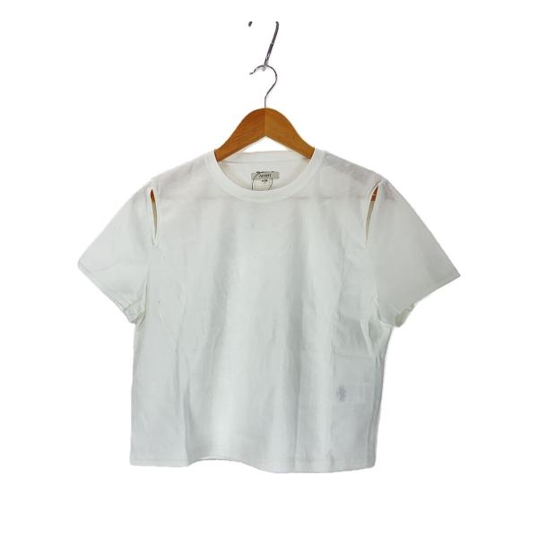 AMERI◆AURORA SHINE SHORT TOP/Tシャツ/M/コットン/WHT/02251...