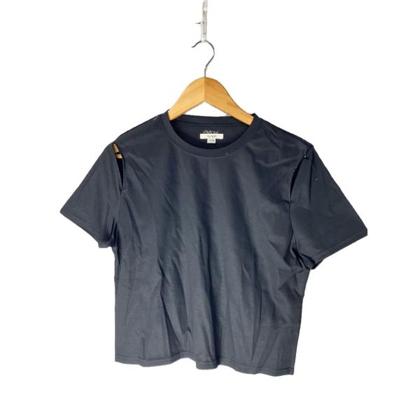 AMERI◆AURORA SHINE SHORT TOP/Tシャツ/M/コットン/BLK/02251...