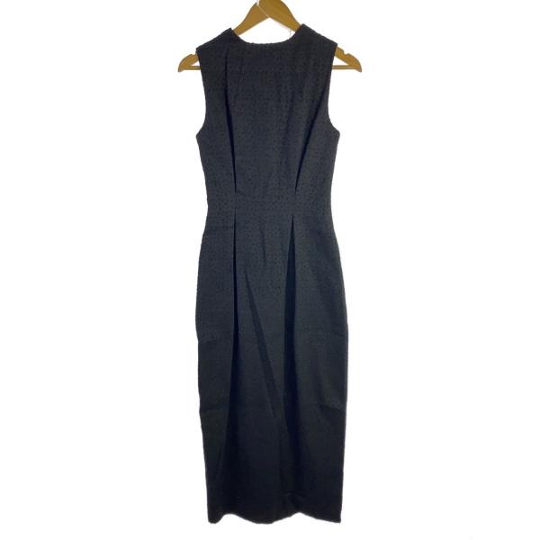 AMERI◆25SS/ORIGINAL PUNCHING CHINO DRESS/S/コットン/BL...