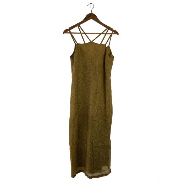 AMERI◆LILY JACQUARD DRESS/キャミワンピース/S/0225105611640