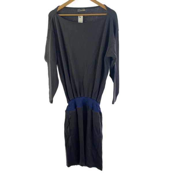 ISSEY MIYAKE◆筆タグ/80s/長袖ワンピース/M/ウール/GRY/LK37205